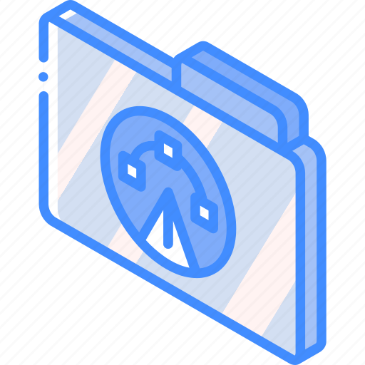 File, folder, iso, isometric icon - Download on Iconfinder