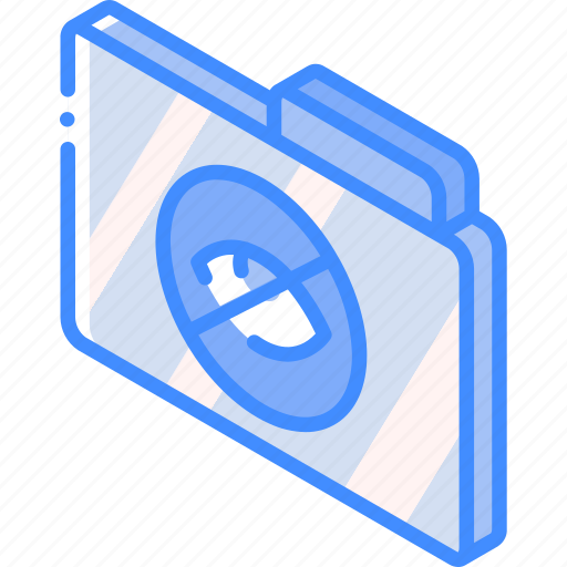 File, folder, hide, iso, isometric icon - Download on Iconfinder