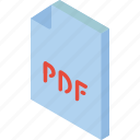 file, folder, iso, isometric, pdf