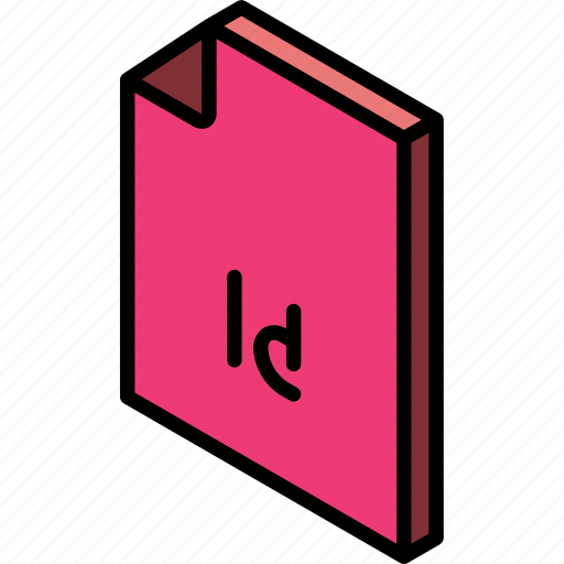 File, folder, indesign, iso, isometric icon - Download on Iconfinder