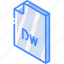 dreamweaver, file, folder, iso, isometric 
