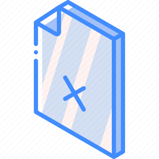 File, folder, iso, isometric, rejected icon - Download on Iconfinder