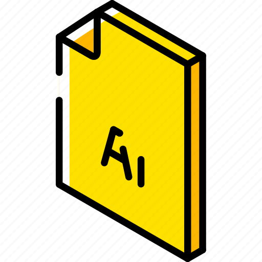 File, folder, illustrator, iso, isometric icon - Download on Iconfinder