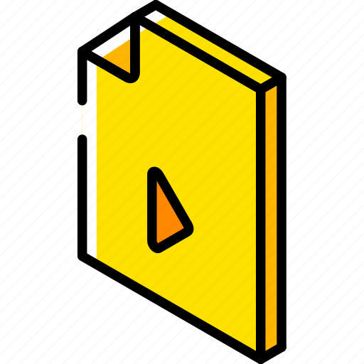 File, folder, iso, isometric, movie icon - Download on Iconfinder