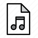 document, file, format, audio, mp3, music, sound