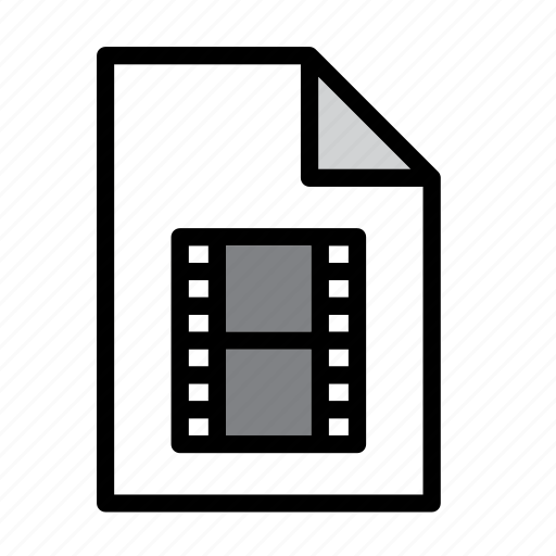 Document, file, format, cinema, film, mov, movie icon - Download on Iconfinder