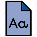 document, extension, file, font, format