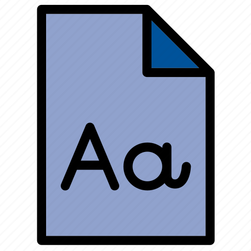 Document, extension, file, font, format icon - Download on Iconfinder