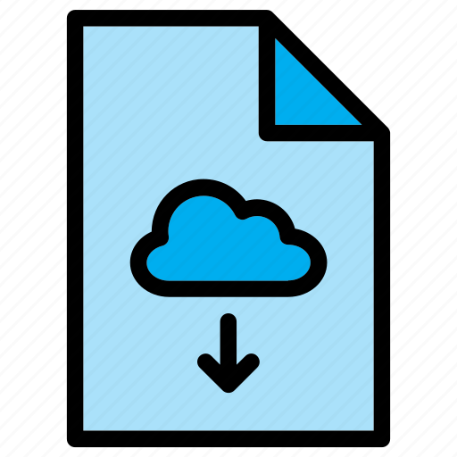 Cloud, document, download, extension, file, save, guardar icon - Download on Iconfinder