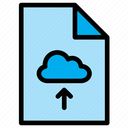 Cloud, document, extension, file, save, upload, guardar icon - Download on Iconfinder
