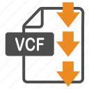 card, document, download, extension, file, format, vcf