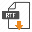 document, download, extension, file, format, rich, rtf