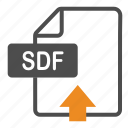document, extension, file, format, sdf, standard, upload