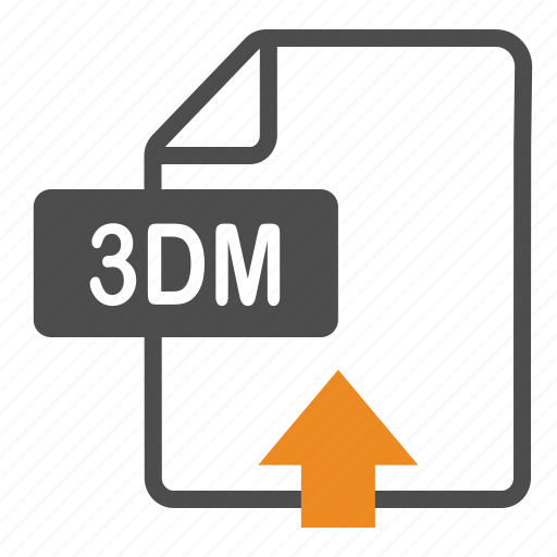 3dm, document, extension, file, format, upload icon - Download on Iconfinder