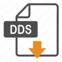 dds, document, download, extension, file, format