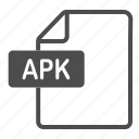 apk, document, extension, file, format