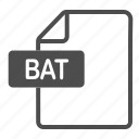 bat, document, extension, file, format