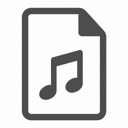 Audio, mp3, music, note, notes, page, sound icon - Download on Iconfinder