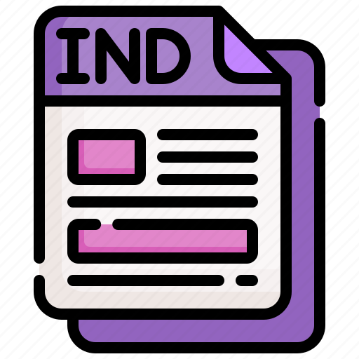 Ind, file, format, indd, extension icon - Download on Iconfinder