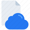 cloud, document, file, filetype, clouds