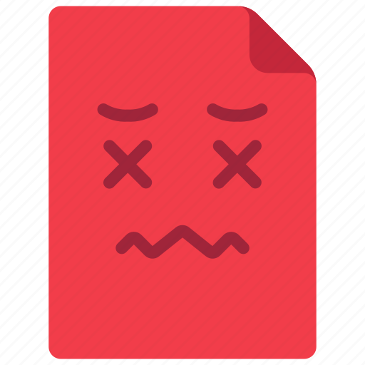 Sad, face, document, file, filetype icon - Download on Iconfinder