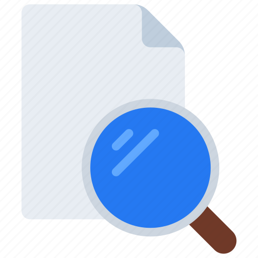Search, document, file, filetype, research icon - Download on Iconfinder