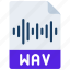 wav, file, document, filetype, audio 
