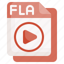 fla, document, file, format