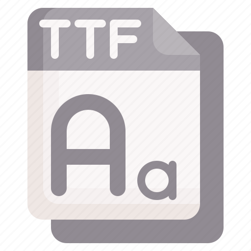 Ttf, files, and, folders, format, extension icon - Download on Iconfinder