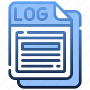 log, folders, files, and, extension