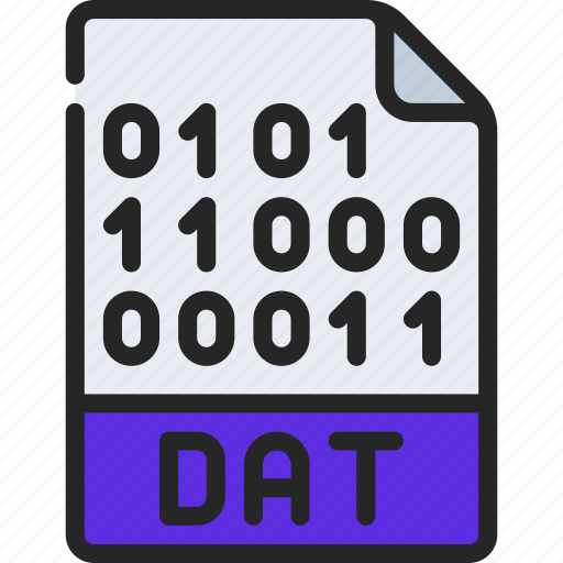 Dat, file, document, filetype, documents icon - Download on Iconfinder