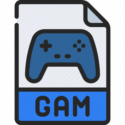 Gam, file, document, filetype, game icon - Download on Iconfinder