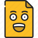 happy, face, document, file, filetype