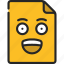happy, face, document, file, filetype 