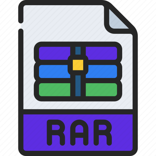 Rar, file, document, filetype, compressed icon - Download on Iconfinder