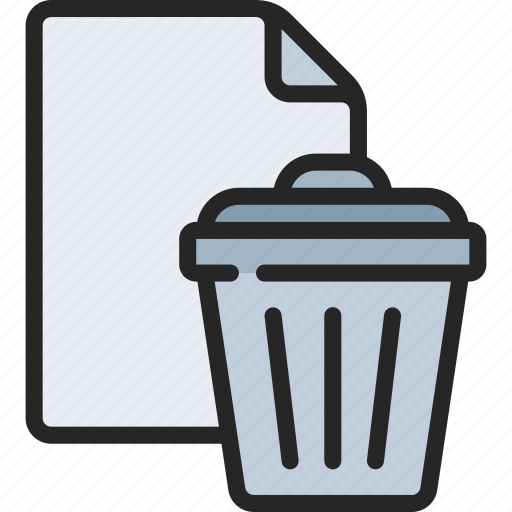 Trash, document, file, filetype, delete icon - Download on Iconfinder