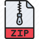 zip, file, document, filetype, compressed