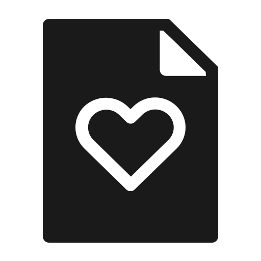 Document, files, folder, heart, love, paper, valentine icon - Free download