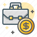 bag, gold, finance, coin, investment