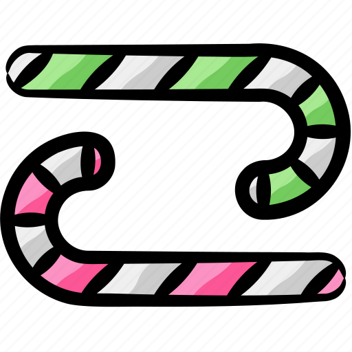 Candy canes, candies, sticks, sweets, foods, christmas icon - Download on Iconfinder