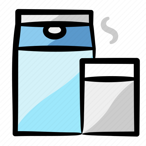 Hot milk, milk, nutrition, protein, fat icon - Download on Iconfinder