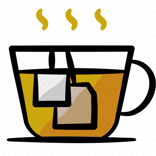 Hot tea, drink, beverage, culinary, menu, tea bag icon - Download on Iconfinder