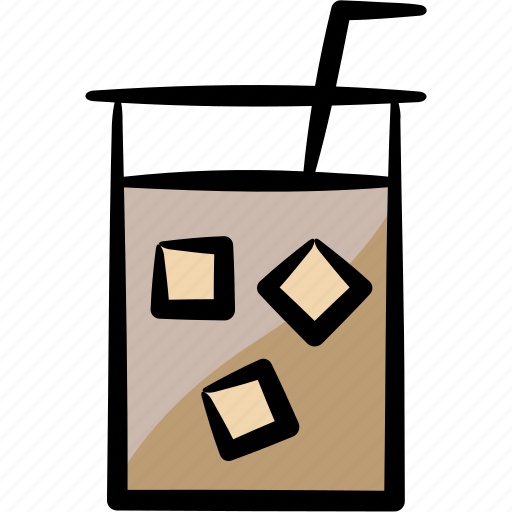 Ice coffee, drink, beverage, culinary, menu icon - Download on Iconfinder