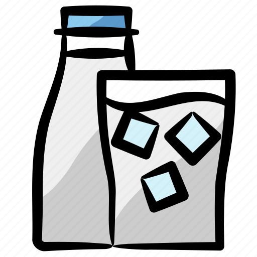 Ice milk, milk, fresh, healthy diet, beverage icon - Download on Iconfinder