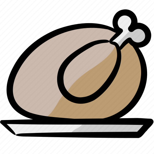 Roasted turkey, calories, protein, dish, cuisine icon - Download on Iconfinder