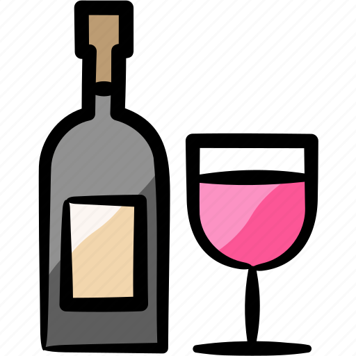 Wine bottle, wine, alcohol, drink, beverage icon - Download on Iconfinder