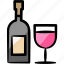 wine bottle, wine, alcohol, drink, beverage 
