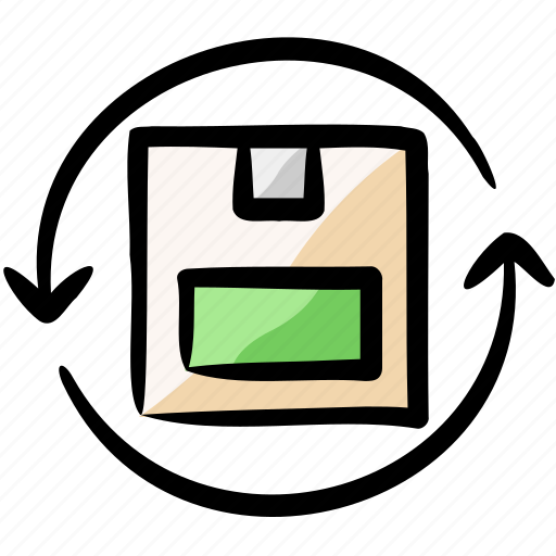 Cardboard box, return, package, crate, pack icon - Download on Iconfinder