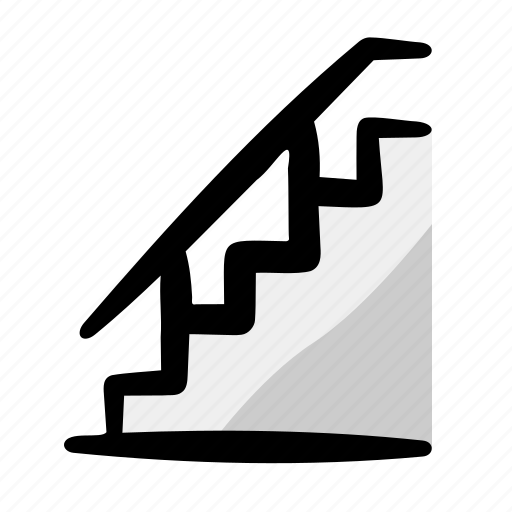Stairs, interior, furniture, construction, home icon - Download on Iconfinder