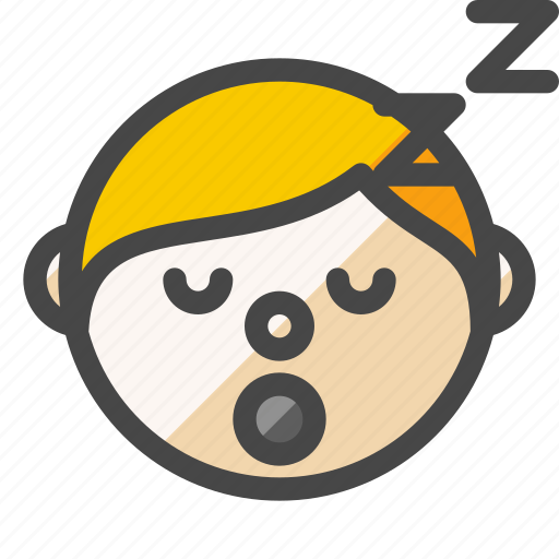 Boy, face, sleep, sleeping, rest, emoji icon - Download on Iconfinder